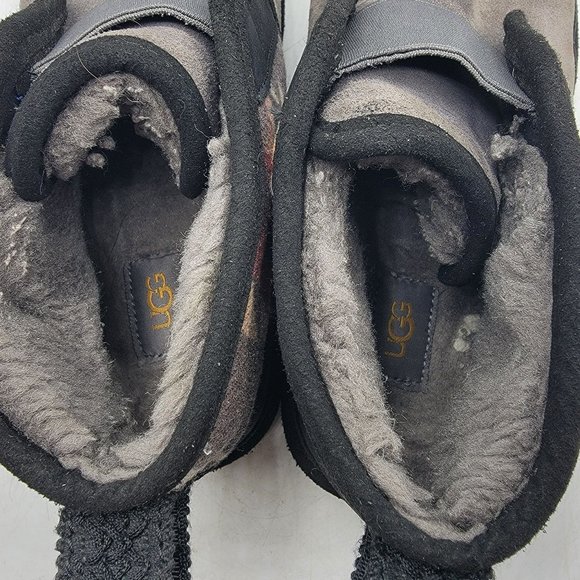 UGG Neumel Flex Woodmont Mens 8 Gray Black Chukka Ankle Boots Walking 1113612 - Picture 8 of 13